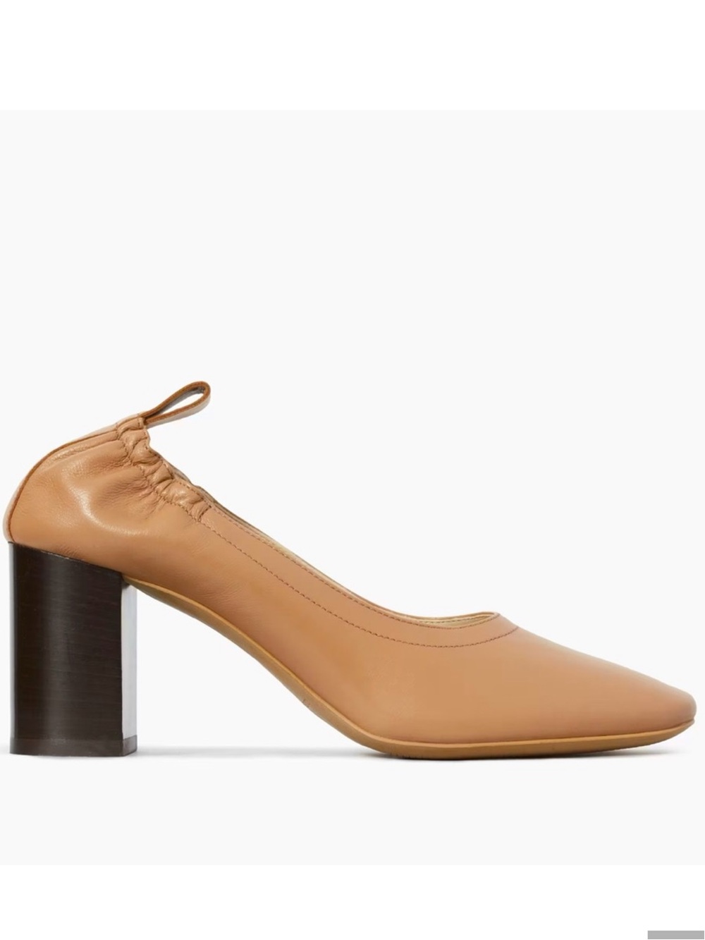 Everlane Day Heel Size 7 Tan Nude High Block Heel EUC
